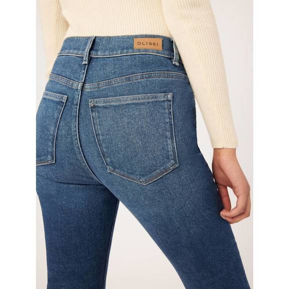 NEW DL1961 - WOMEN'S women's bridget boot high rise in lighthouse frayed - Picture 6 of 7